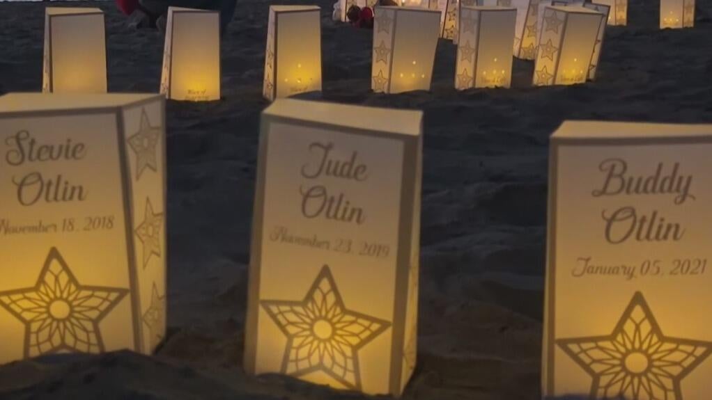 At San Francisco's Baker Beach, a wave of light honors babies lost too soon — CBS Bay Area (KPIX), Piedmont Community news