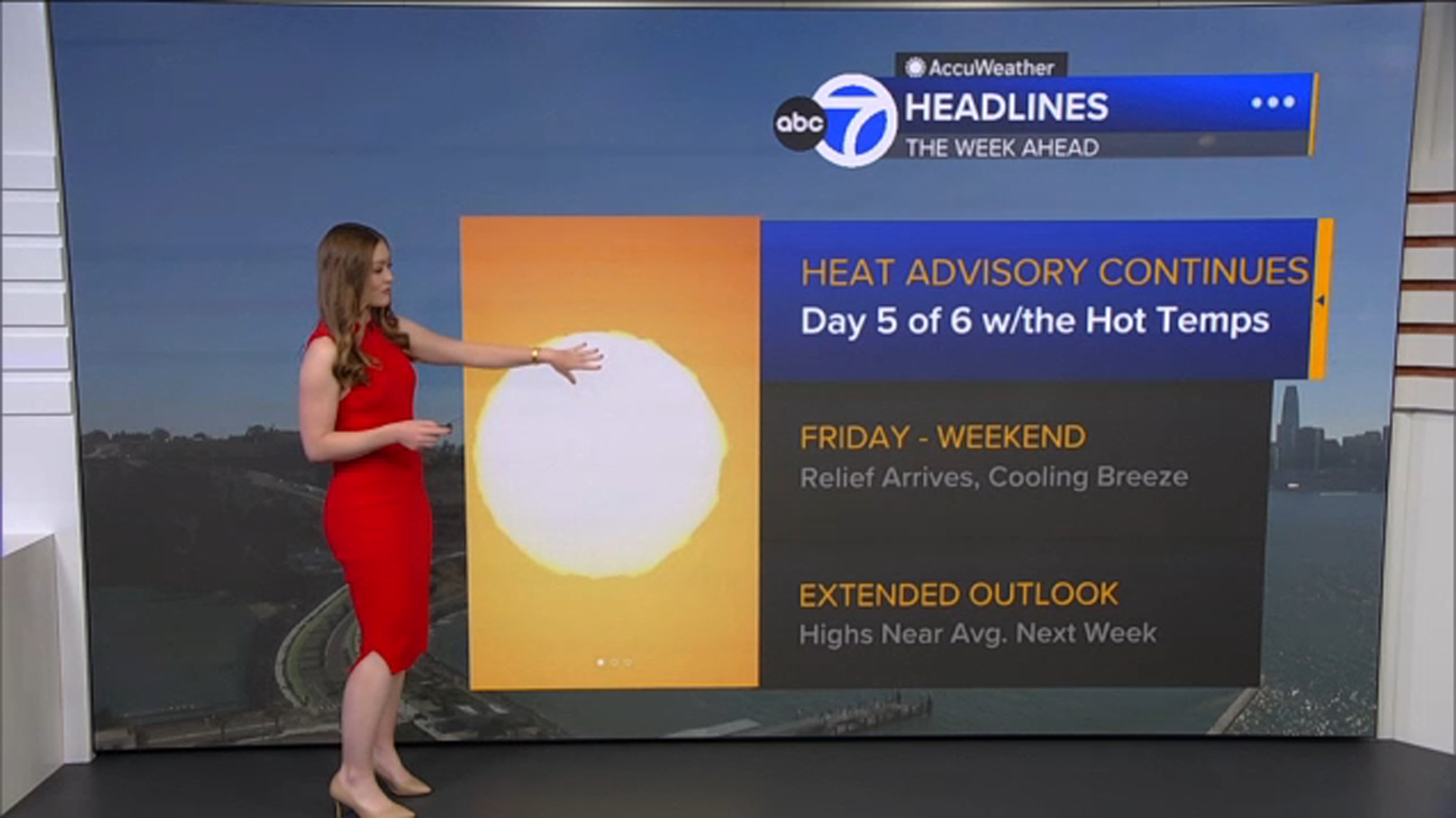 AccuWeather Forecast: Heat Advisory through tomorrow night before relief
       — ABC 7 Bay Area