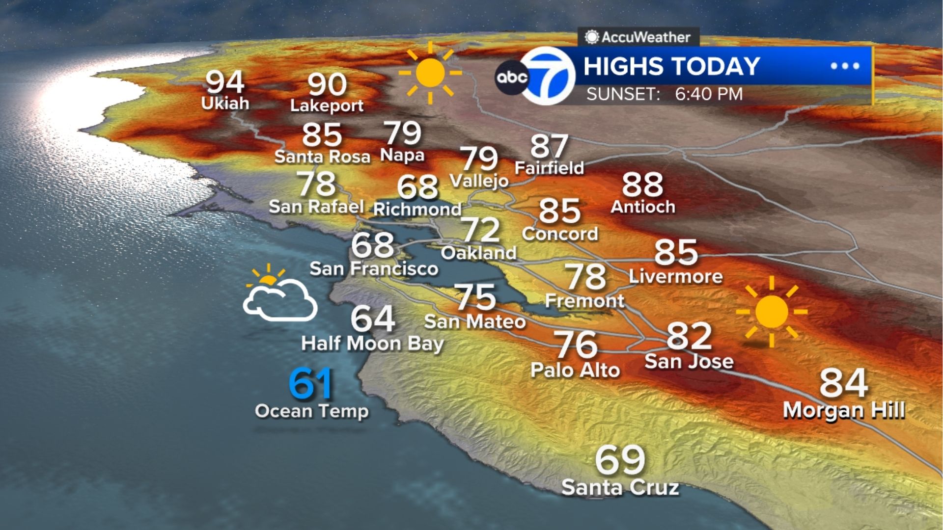 AccuWeather Forecast: Relief from heat is here with fog along the coast
       — ABC 7 Bay Area, Piedmont Community news