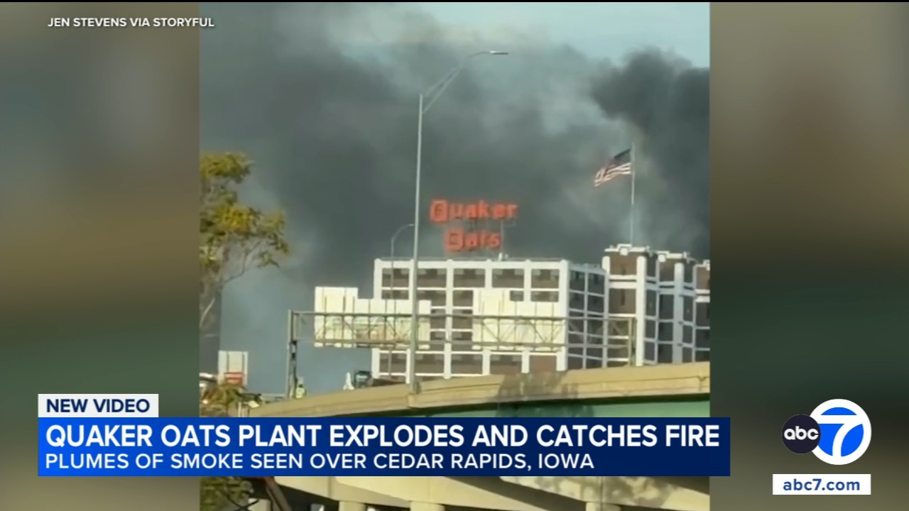 Explosion and fire erupt at Quaker Oats plant in Cedar Rapids, Iowa; no injuries
— ABC 7 Bay Area, Piedmont Business news