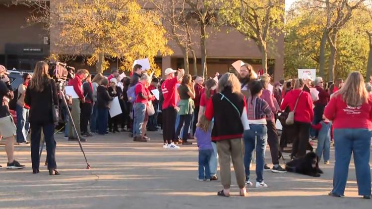 Protesters gather outside St. Paul school board meeting ahead of vote for mid-year cuts — KARE 11 Local, Piedmont Schools news